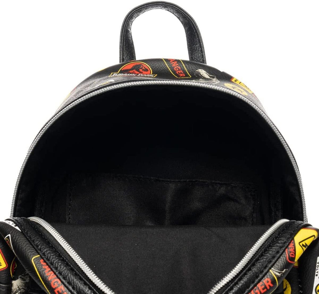 Jurassic Park Warning Signs Mini-Backpack - Entertainment Earth Exclusive