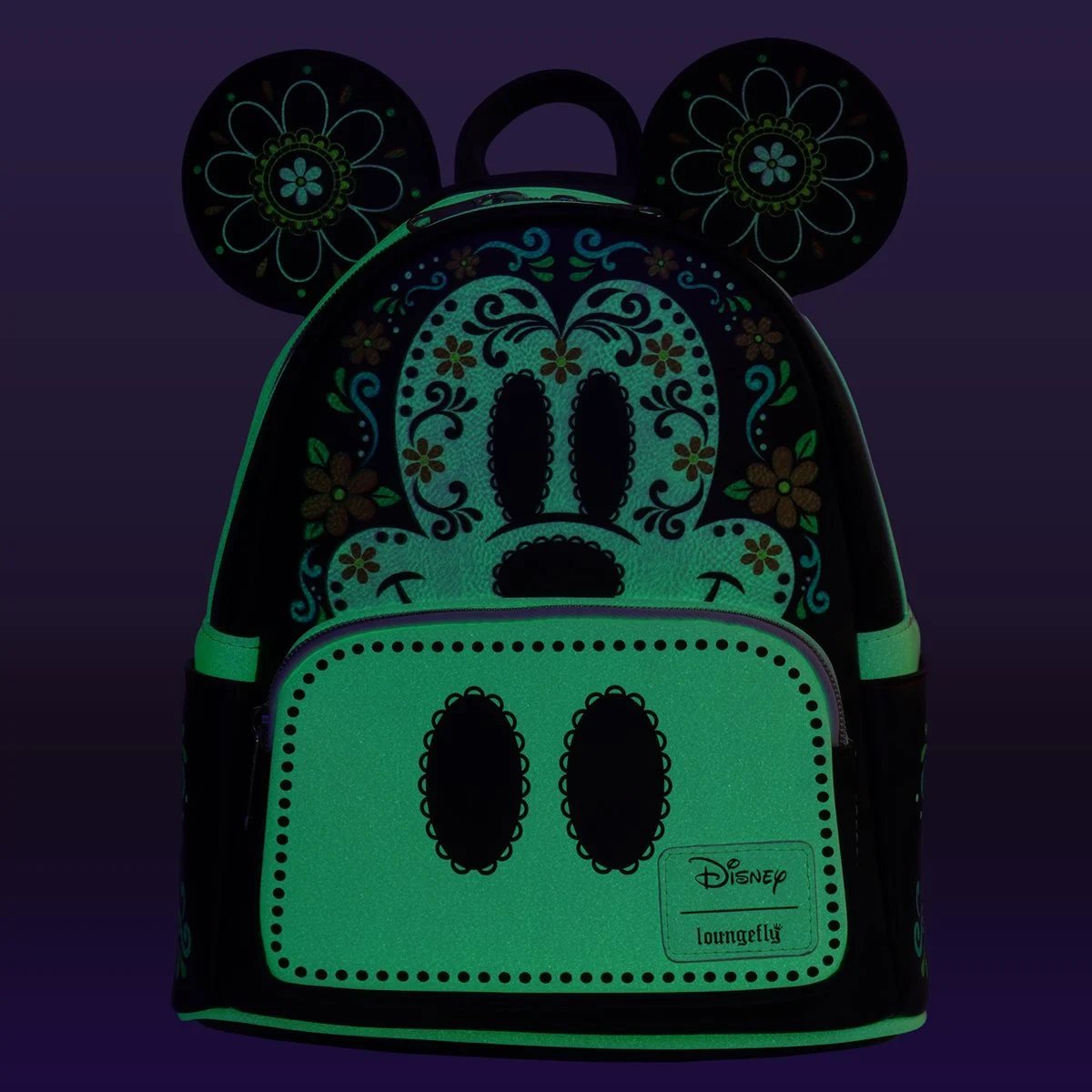 Loungefly Mickey Mouse Dia De Los Muertos Sugar Skull Mickey Mini-Backpack EE Exclusive