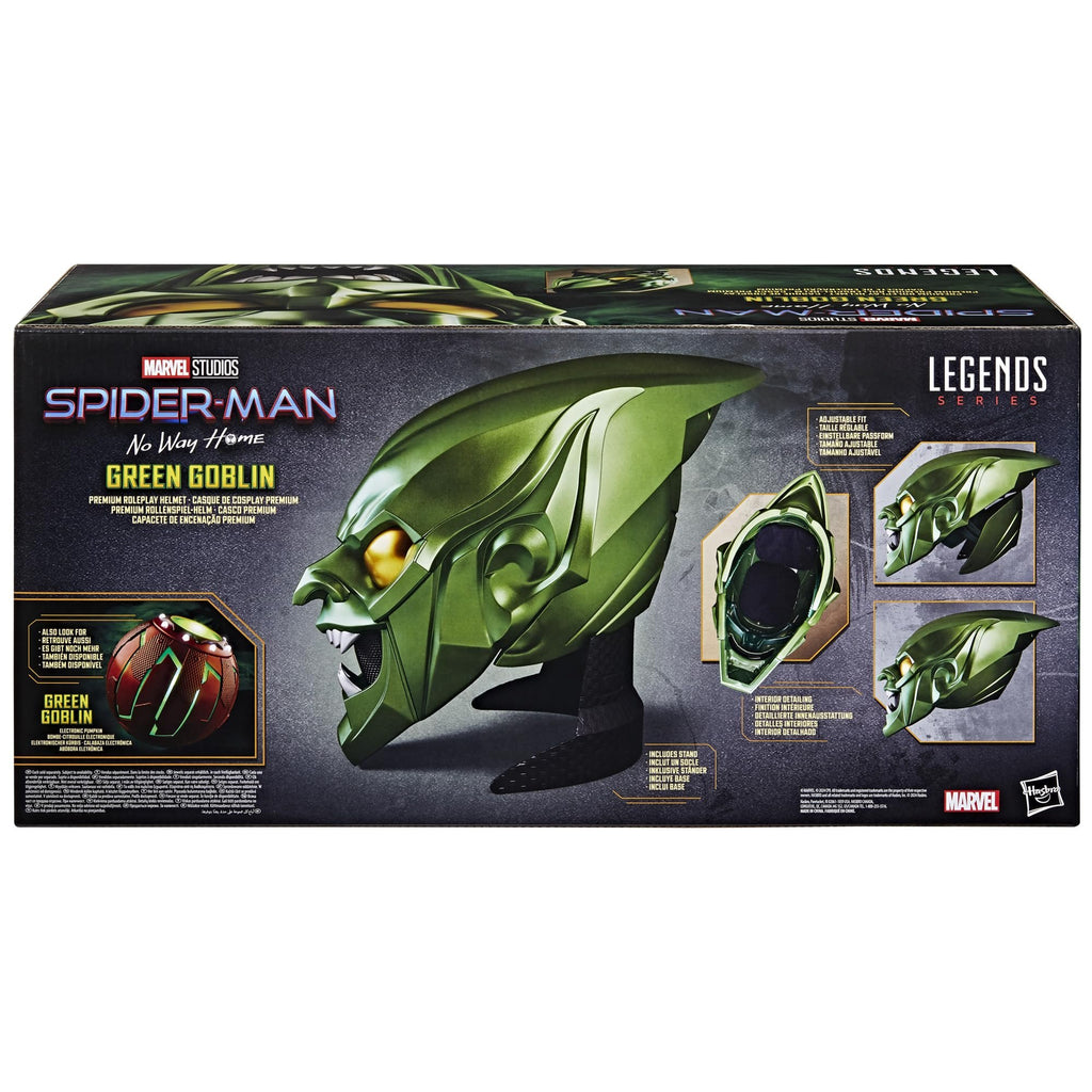 MARVEL Legends Series Green Goblin Premium Roleplay Helmet, Spider-Man: No Way Home Adult Collectible Roleplay Gear