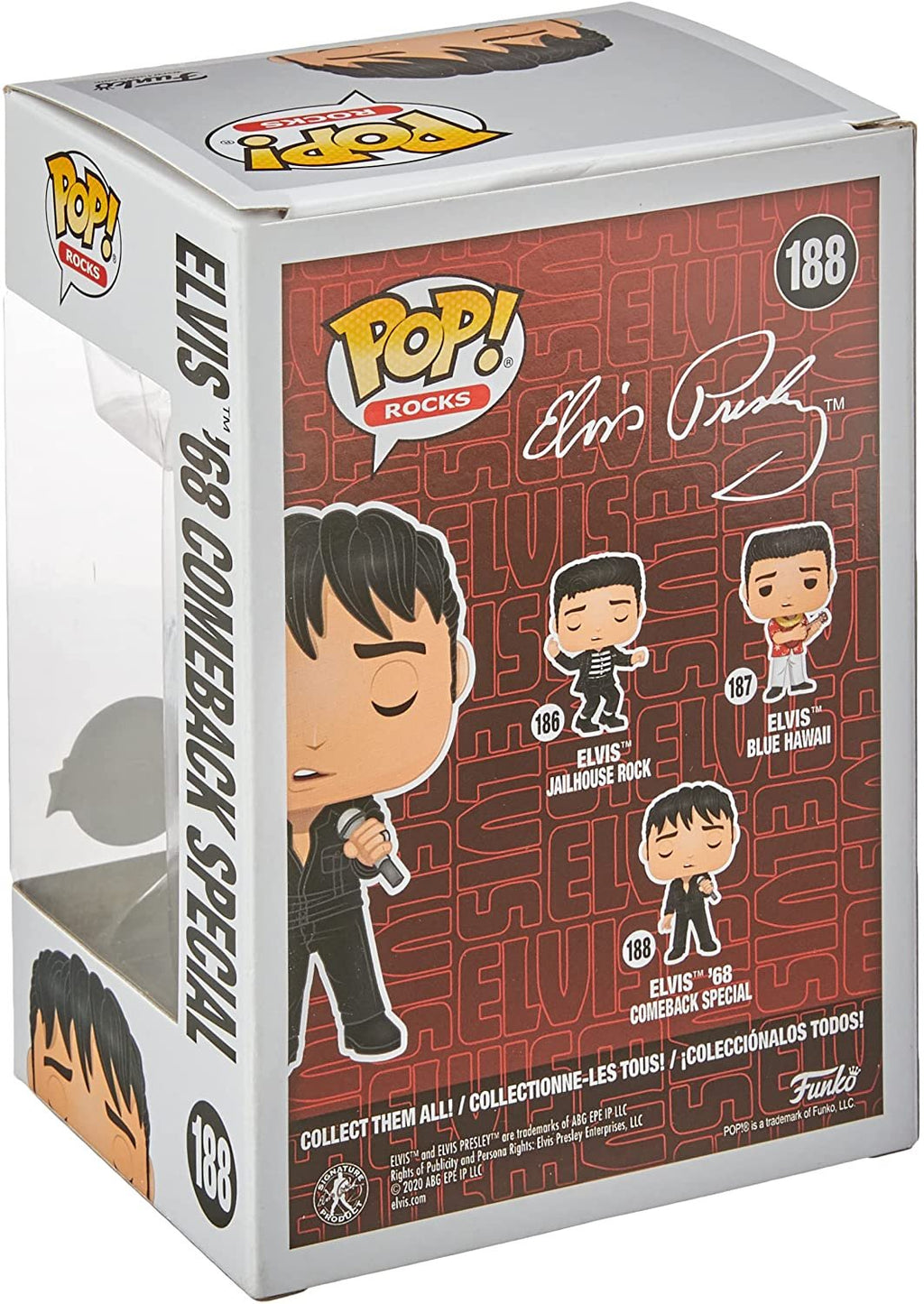 Elvis Presley 1968 Comeback Special Diamond Glitter Pop! Figure - EE Exclusive