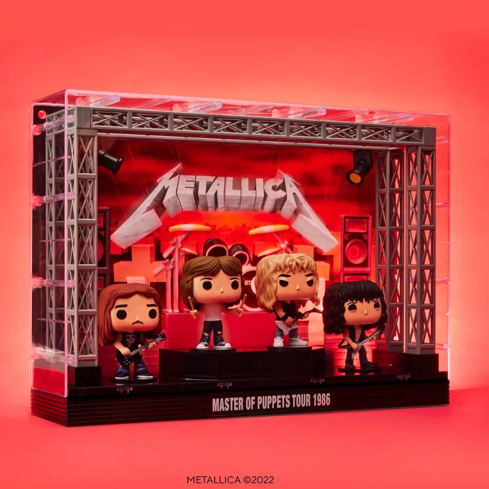 Funko Pop! Moment Deluxe: Metallica Master of Puppets Tour 1986 Vinyl Figures (2022 Limited Edition Walmart Exclusive)