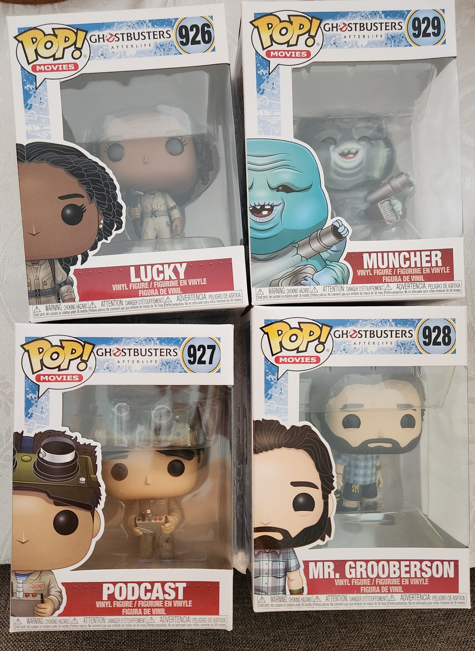 Funko Movies: POP! Ghostbusters 2020 Collectors Set 1 - Mr. Grooberson, Lucky, Podcast, Muncher