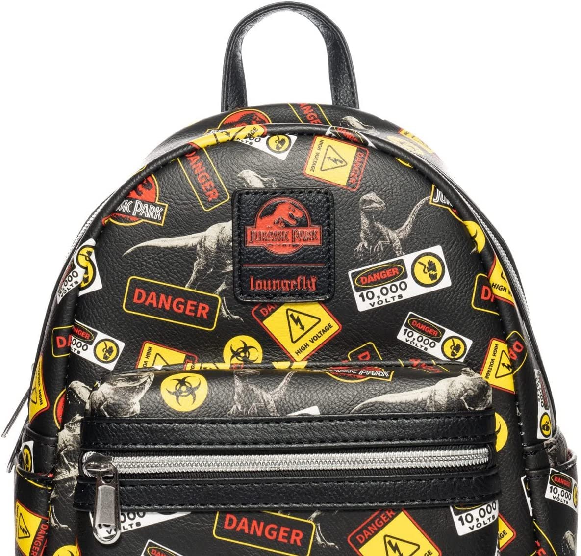 Jurassic Park Warning Signs Mini-Backpack - Entertainment Earth Exclusive