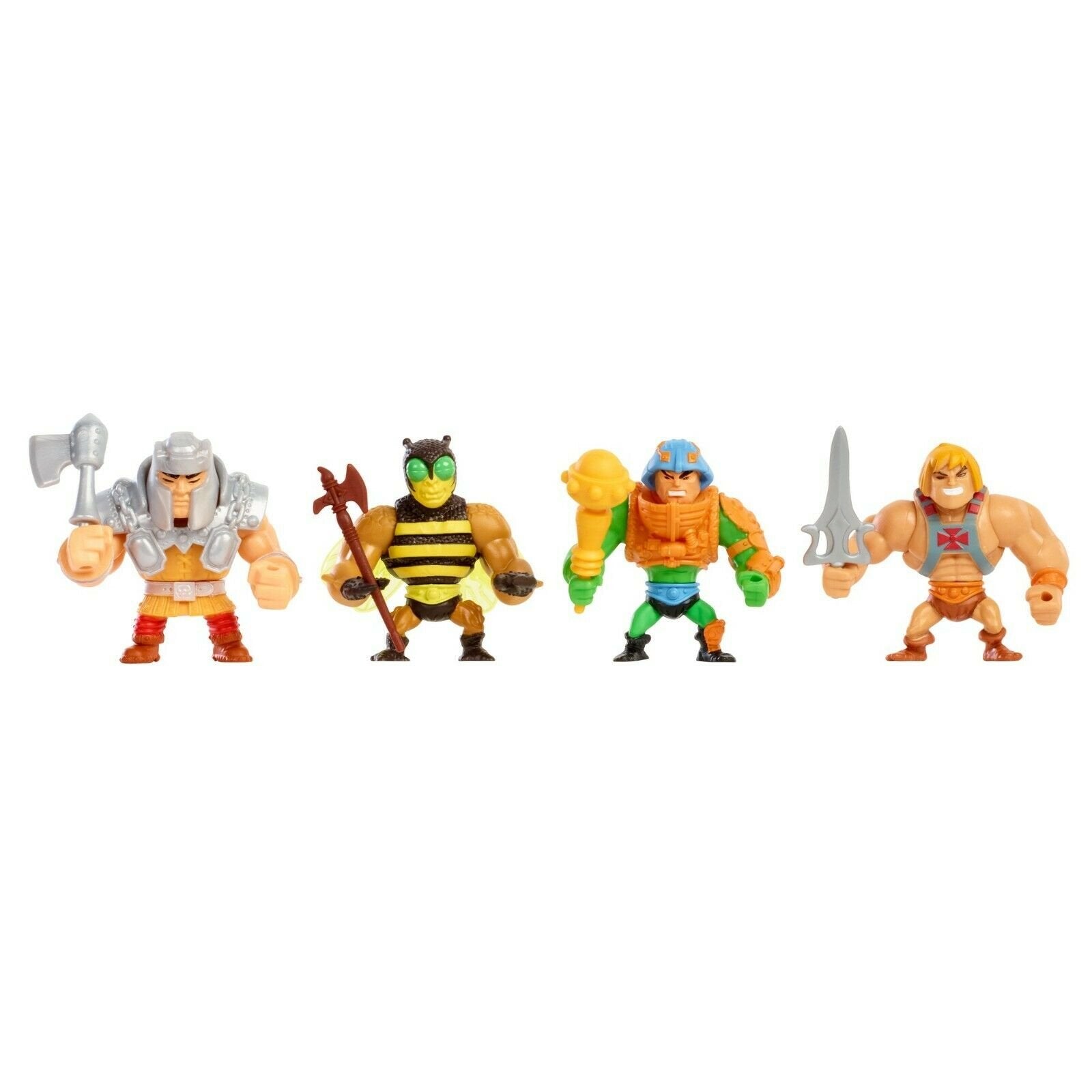 Eternia Minis He-Man, Buzz-Off, Man-At-Arms & Ram-Man 2-Inch Mini Figure 4-Pack