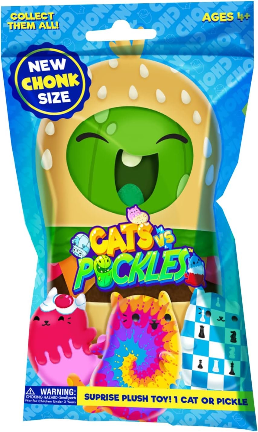 Cats vs Pickles - Mystery Bags - Chonks - 12pk Set Limited Exclusive Wave - Bean Filled Plushies!