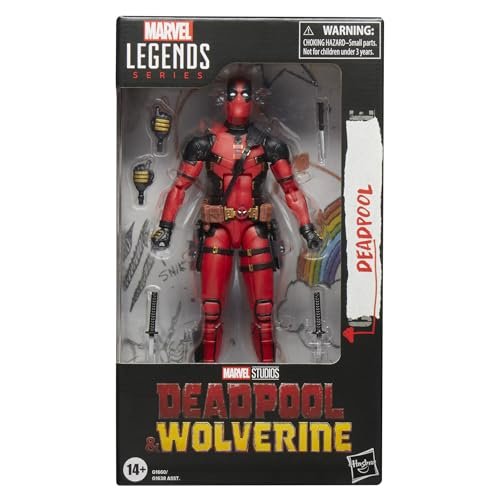 Marvel Legends Series Deadpool, Deadpool & Wolverine Collectible 6 Inch Action Figure for Adults Ages 14 and Up