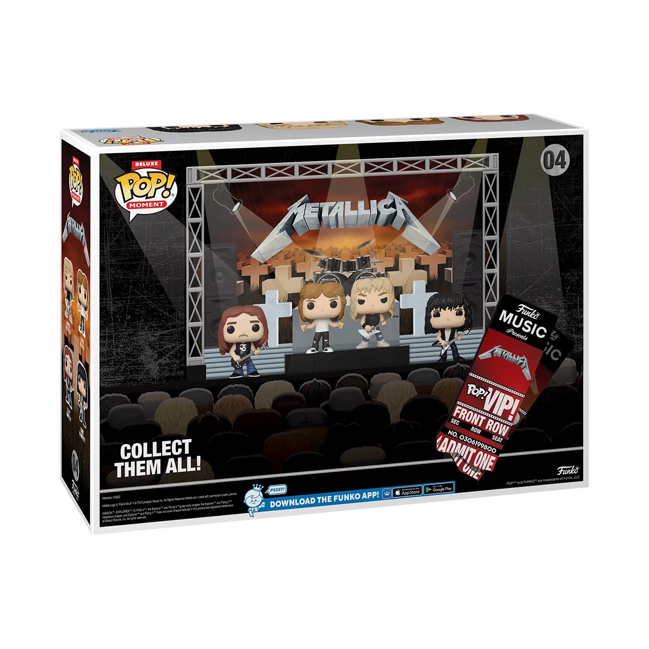 Funko Pop! Moment Deluxe: Metallica Master of Puppets Tour 1986 Vinyl Figures (2022 Limited Edition Walmart Exclusive)