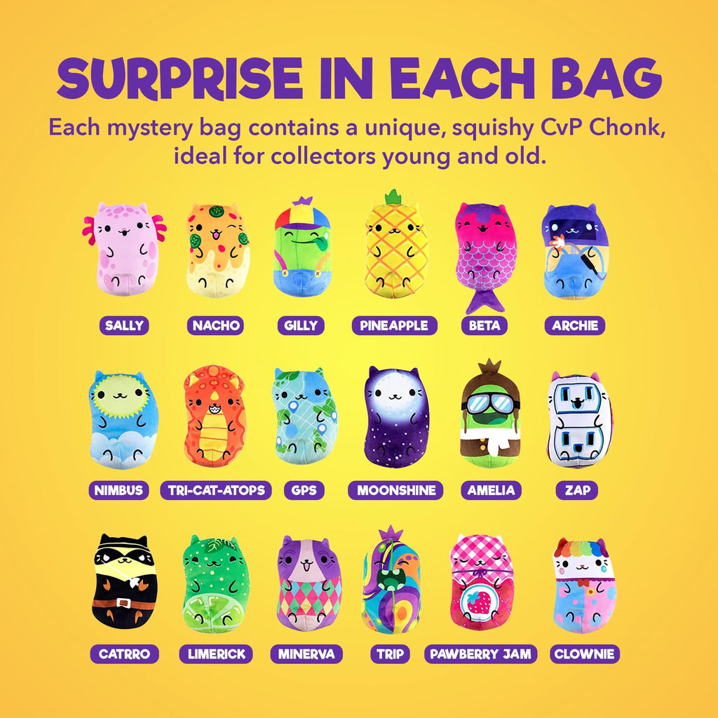 Cats vs Pickles - Mystery Bags - Chonks - 12pk Set Limited Exclusive Wave - Bean Filled Plushies!