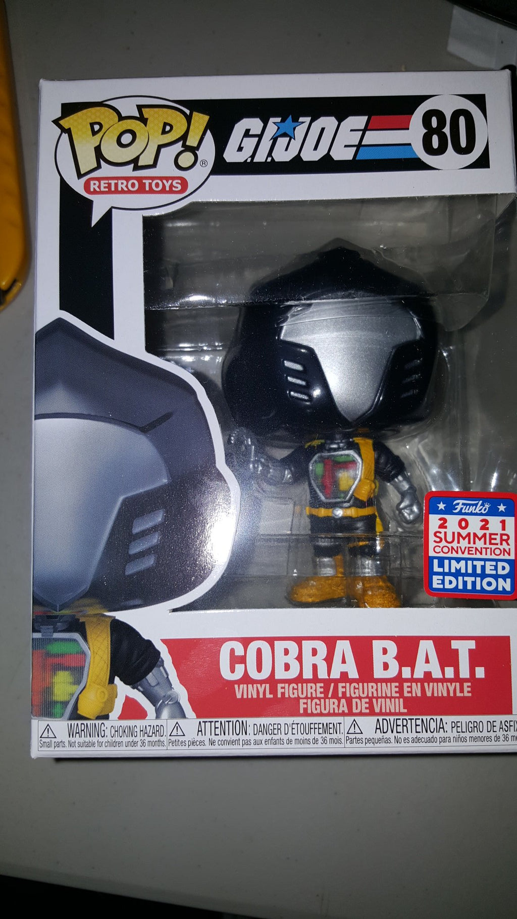 Funko POP! G.I. Joe Cobra B.A.T. Battle Android Trooper FunKon #80 Exclusive