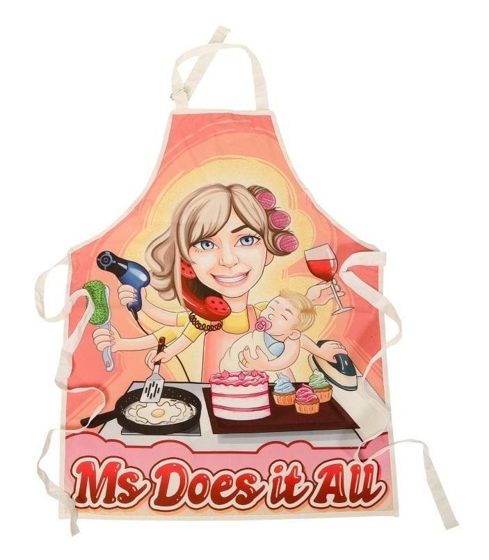 Ms Does it All Apron For Kitchen or Grilling