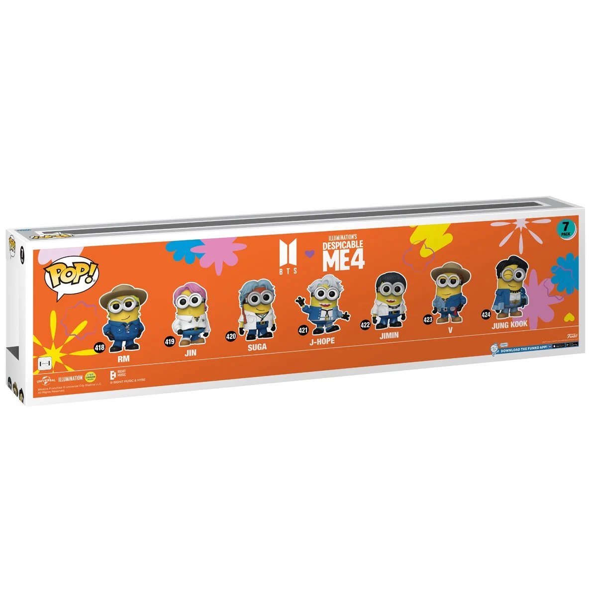Despicable Me 4 Minions x BTS Limited Edition Funko Pop! 7-Pack