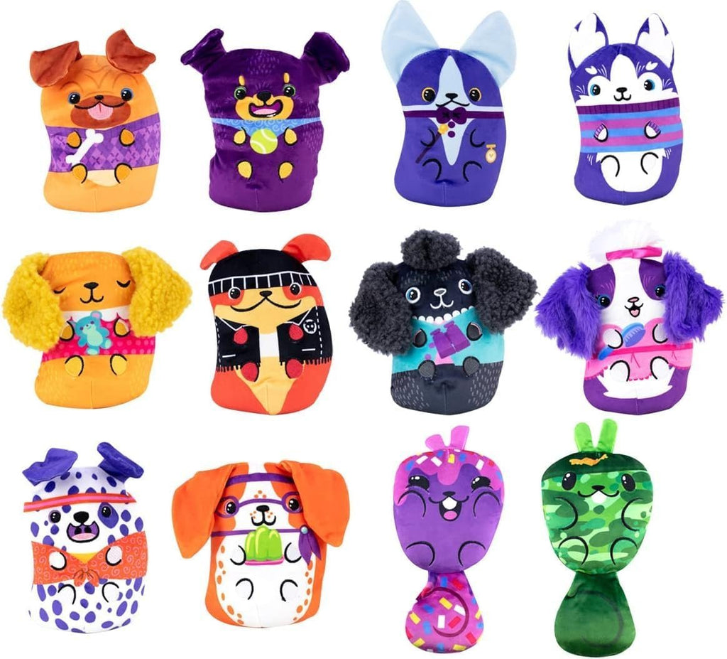 Dogs vs Squirls - Mystery Bag - 12-Pack - Chonks - Amazon Exclusive Super-Soft & Bean-Filled Plushies! Collect These as Stocking Stuffers! Great for Advent Calendars - Great for Kids, Boys, & Girls!