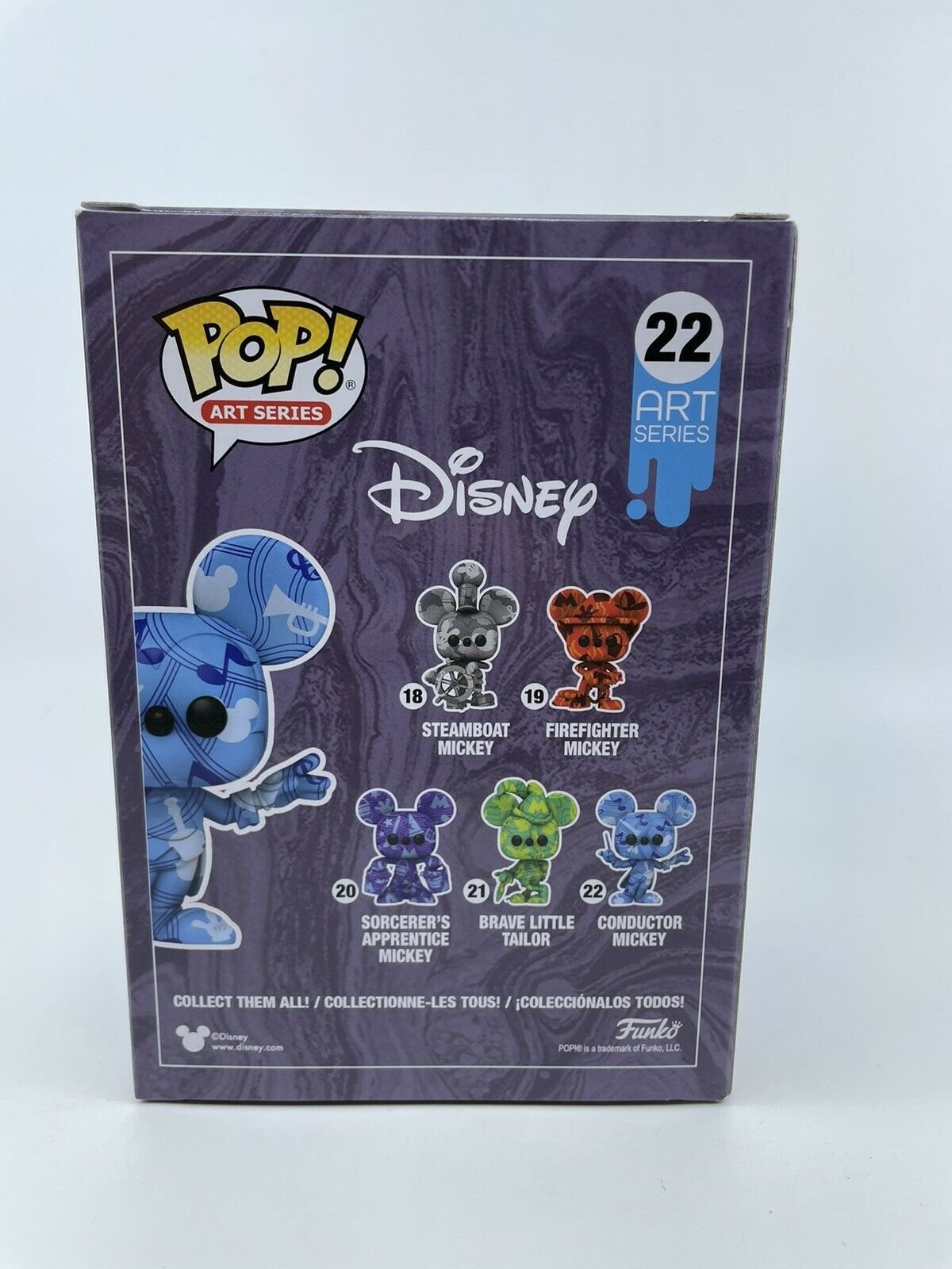 Mickey Mouse Funko Conductor Exclusive Artist Series with Pop! Hard Stack Protector #22