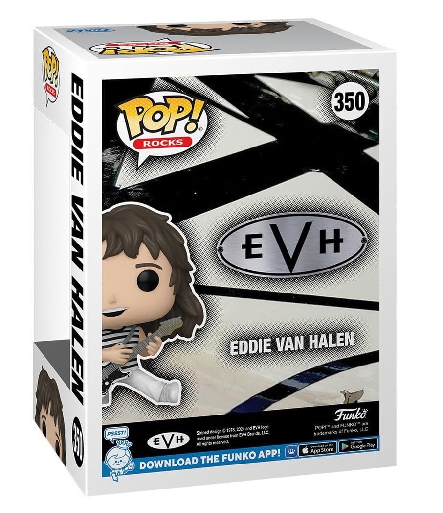 Pop Rocks: EVH Eddie [Van] Halen EE Exclusive #350 1978 Tour Eruption Guitar POP Vinyl Figure