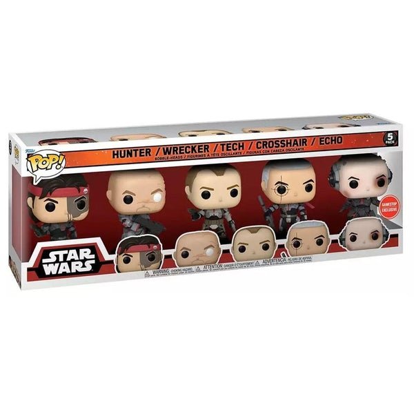 Funko Star Wars The Bad Batch 5 Pk (Hunter, Wrecker, Tech, Crosshair & Echo)