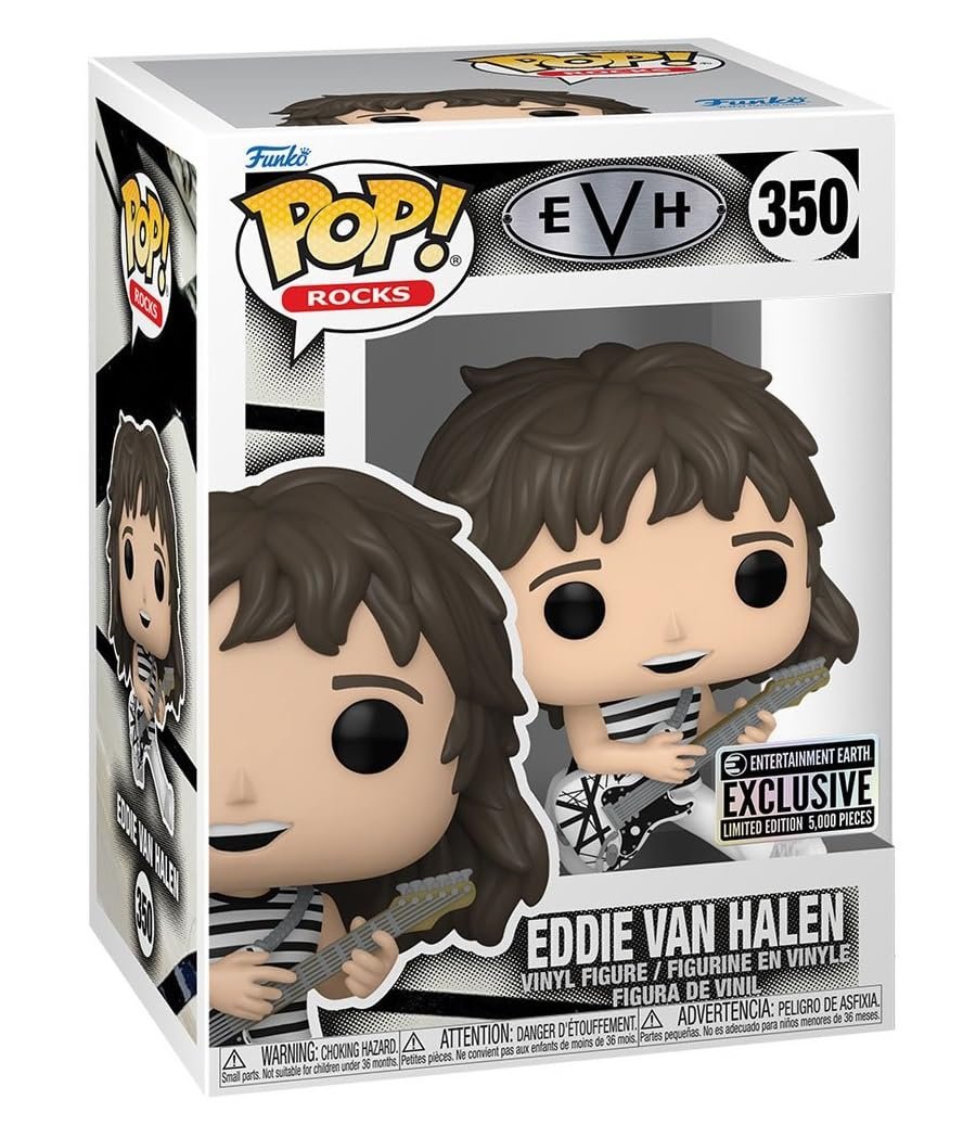 Pop Rocks: EVH Eddie [Van] Halen EE Exclusive #350 1978 Tour Eruption Guitar POP Vinyl Figure