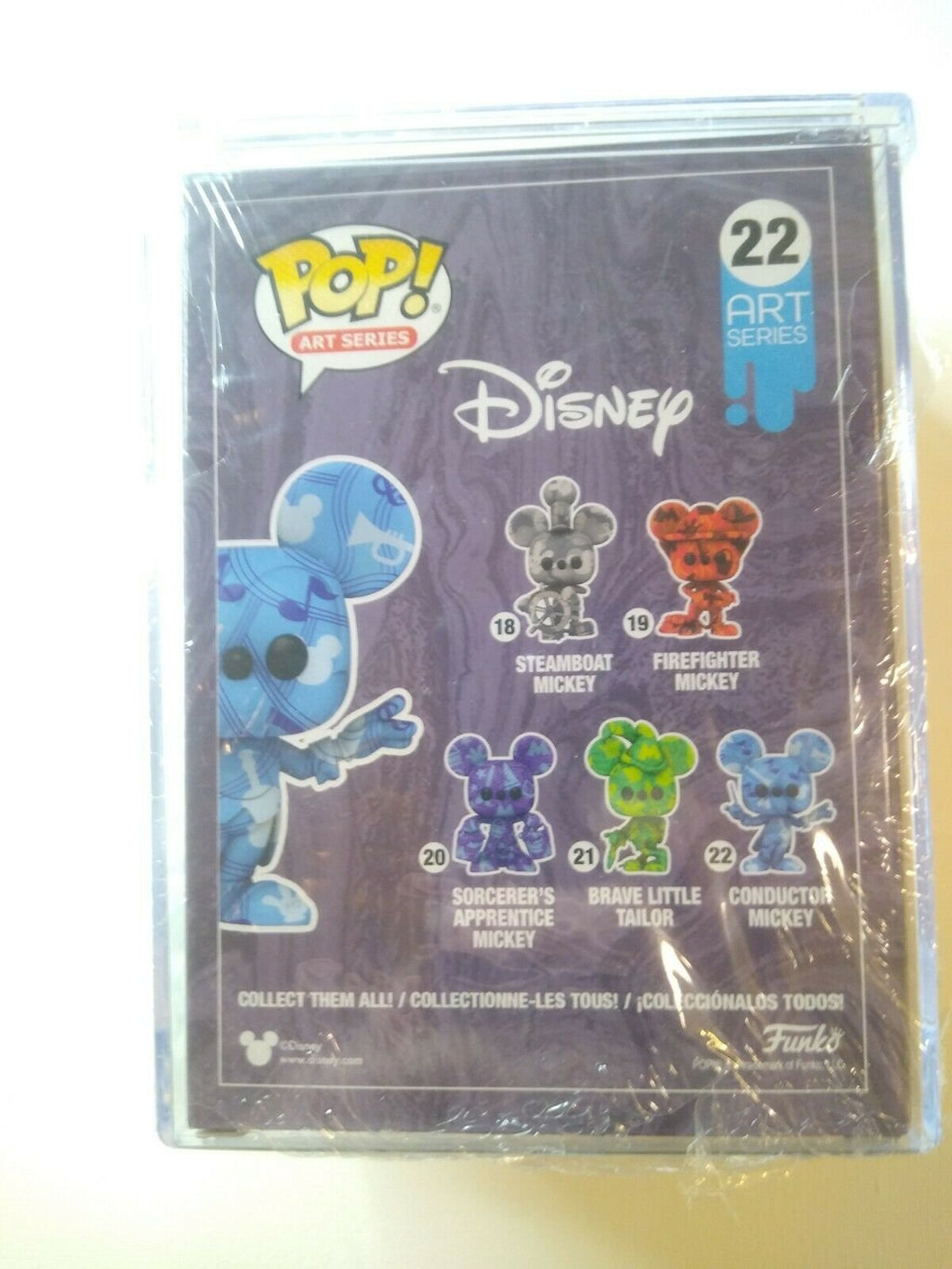 Mickey Mouse Funko Conductor Exclusive Artist Series with Pop! Hard Stack Protector #22
