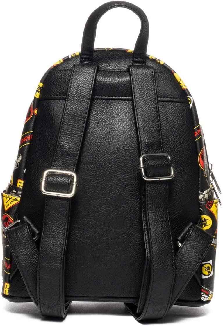 Jurassic Park Warning Signs Mini-Backpack - Entertainment Earth Exclusive