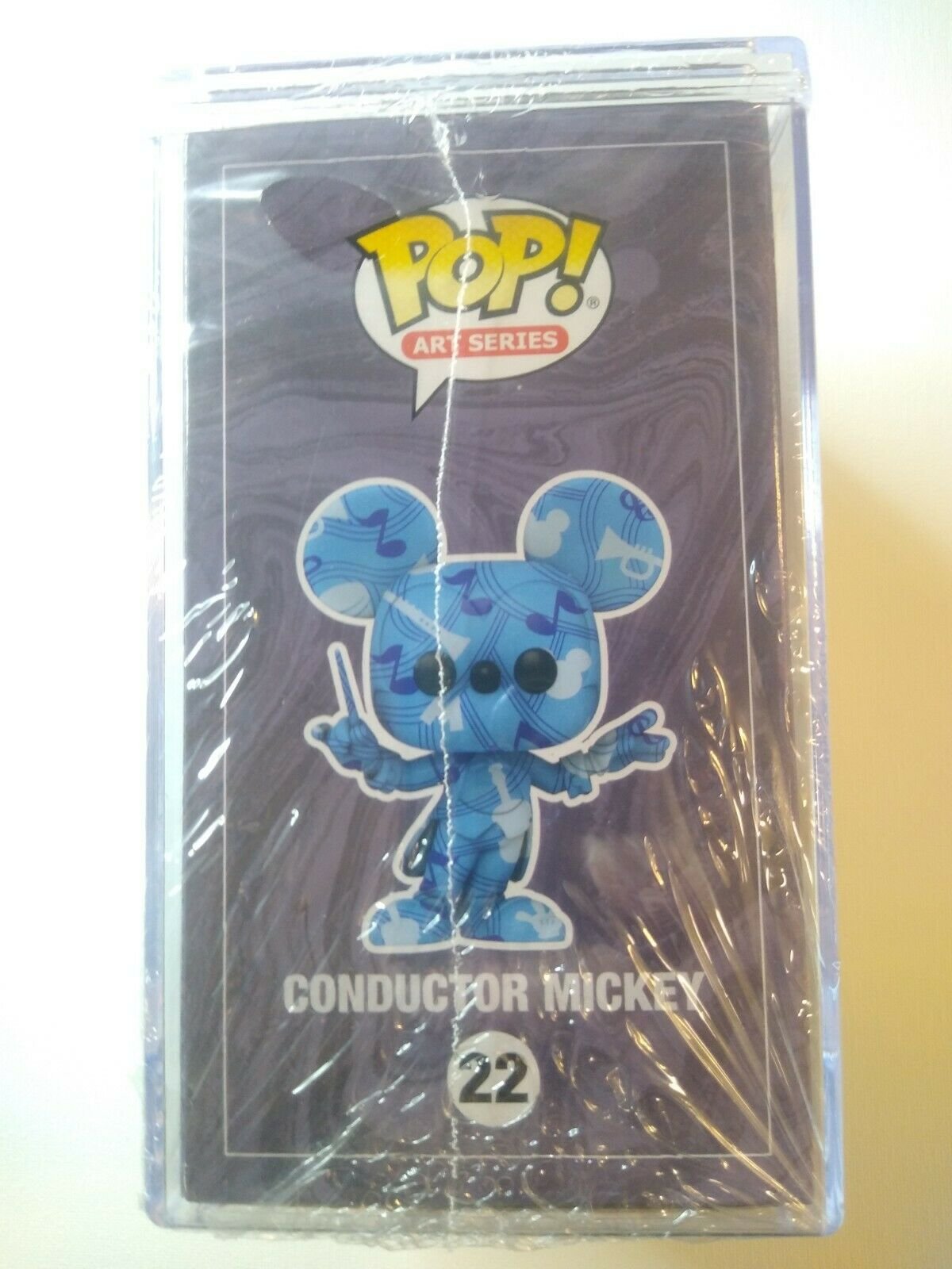 Mickey Mouse Funko Conductor Exclusive Artist Series with Pop! Hard Stack Protector #22