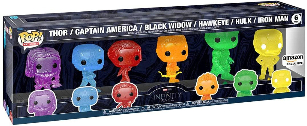 Funko POP Artist Series Marvel Infinity Saga Avengers with Base 6 pk