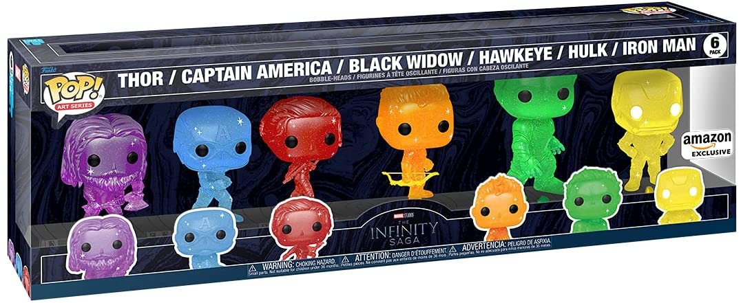 Funko POP Artist Series Marvel Infinity Saga Avengers with Base 6 pk