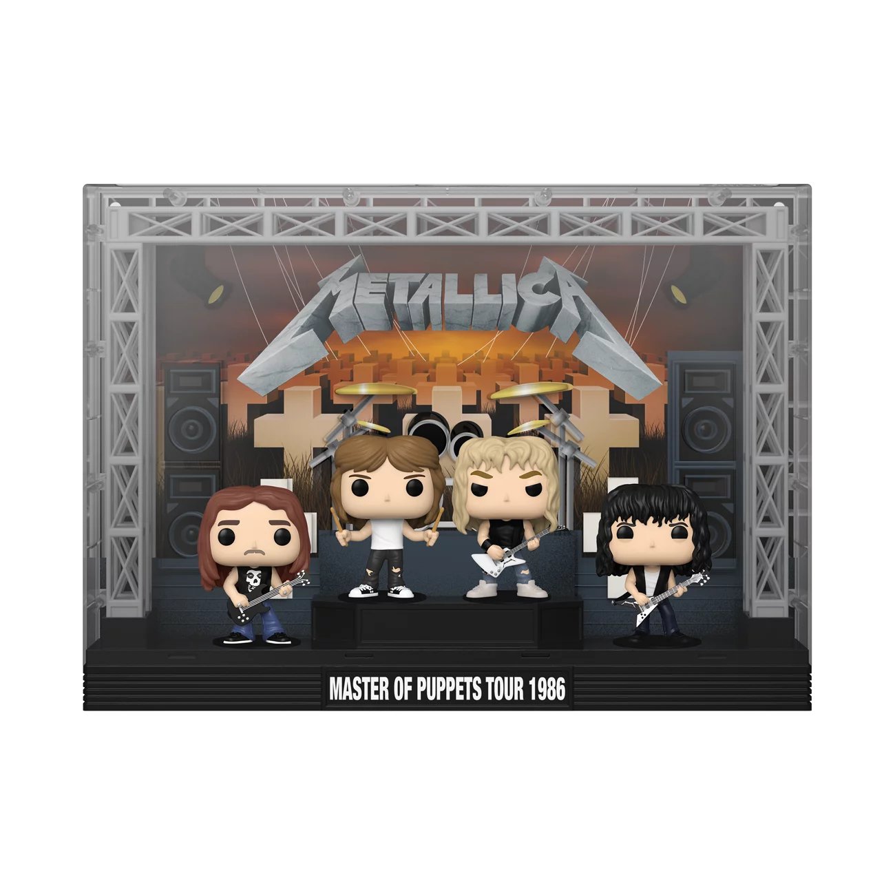 Funko Pop! Moment Deluxe: Metallica Master of Puppets Tour 1986 Vinyl Figures (2022 Limited Edition Walmart Exclusive)